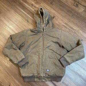 Walls Blizzard Pruf Youth XL 16-18 Sherpa Lined Work Wear Hooded Barn Jacket